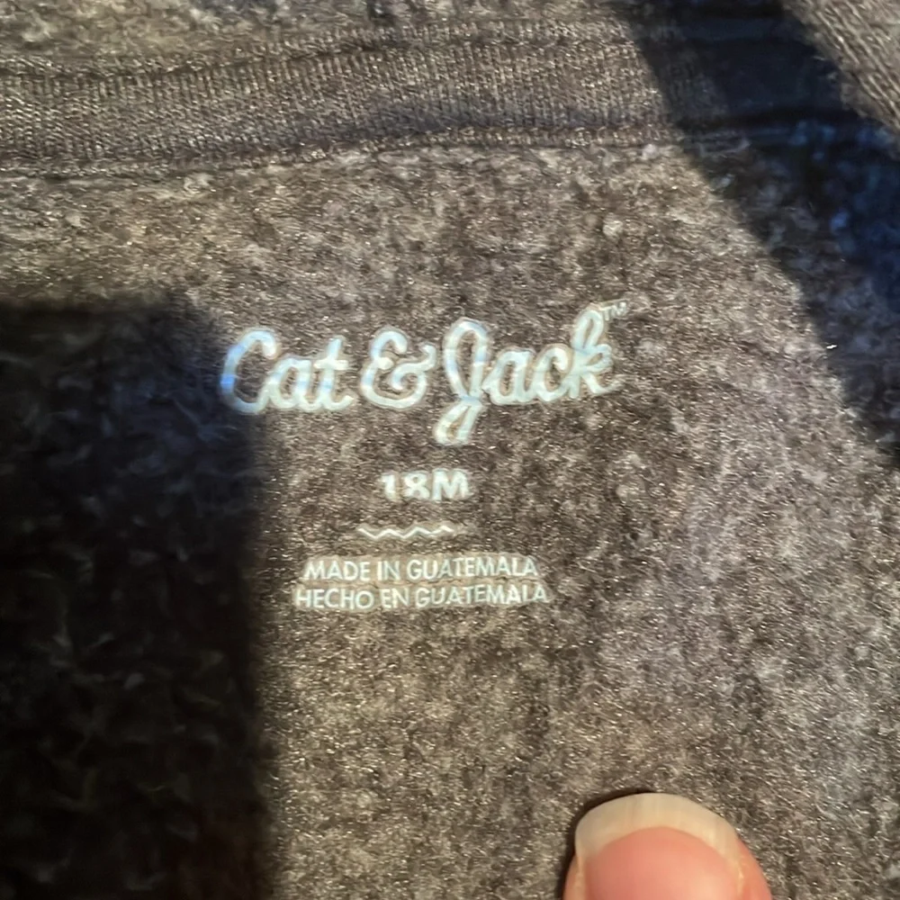 Cat & Jack zip up hoodie